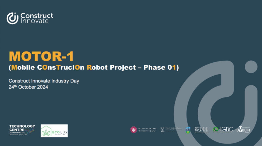 Construct Innovate Industry Day Presentation MOTOR 1